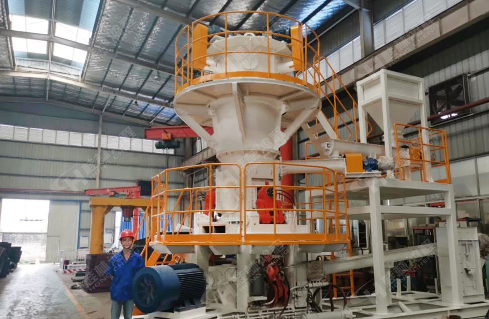 新型環保白炭黑超細立式磨粉機生產線：HLMX超細立磨