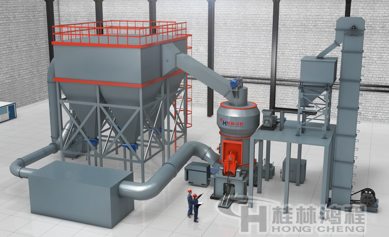磨粉生產線 礦渣立磨 HLM1700磨粉生產線 礦渣立磨